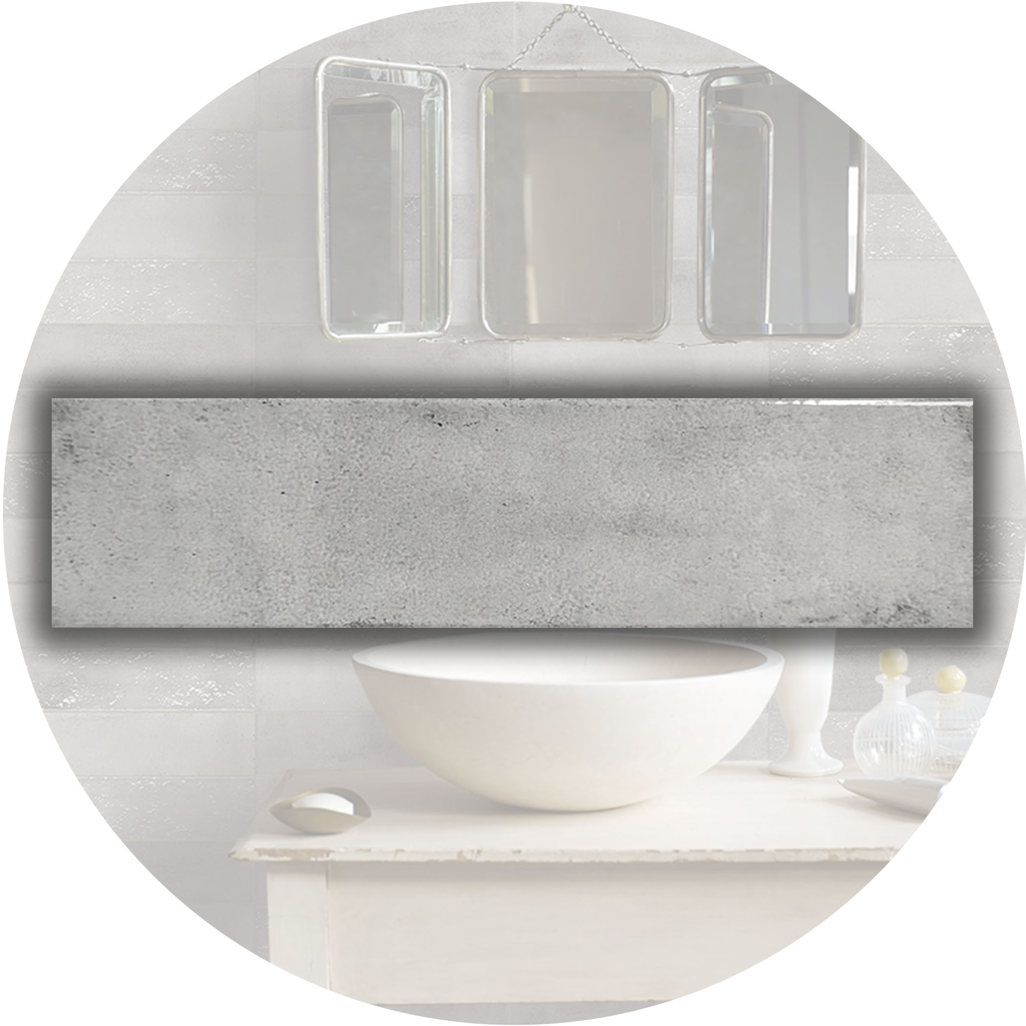 Mussa Subway Tile - Pearl - Gallery Image