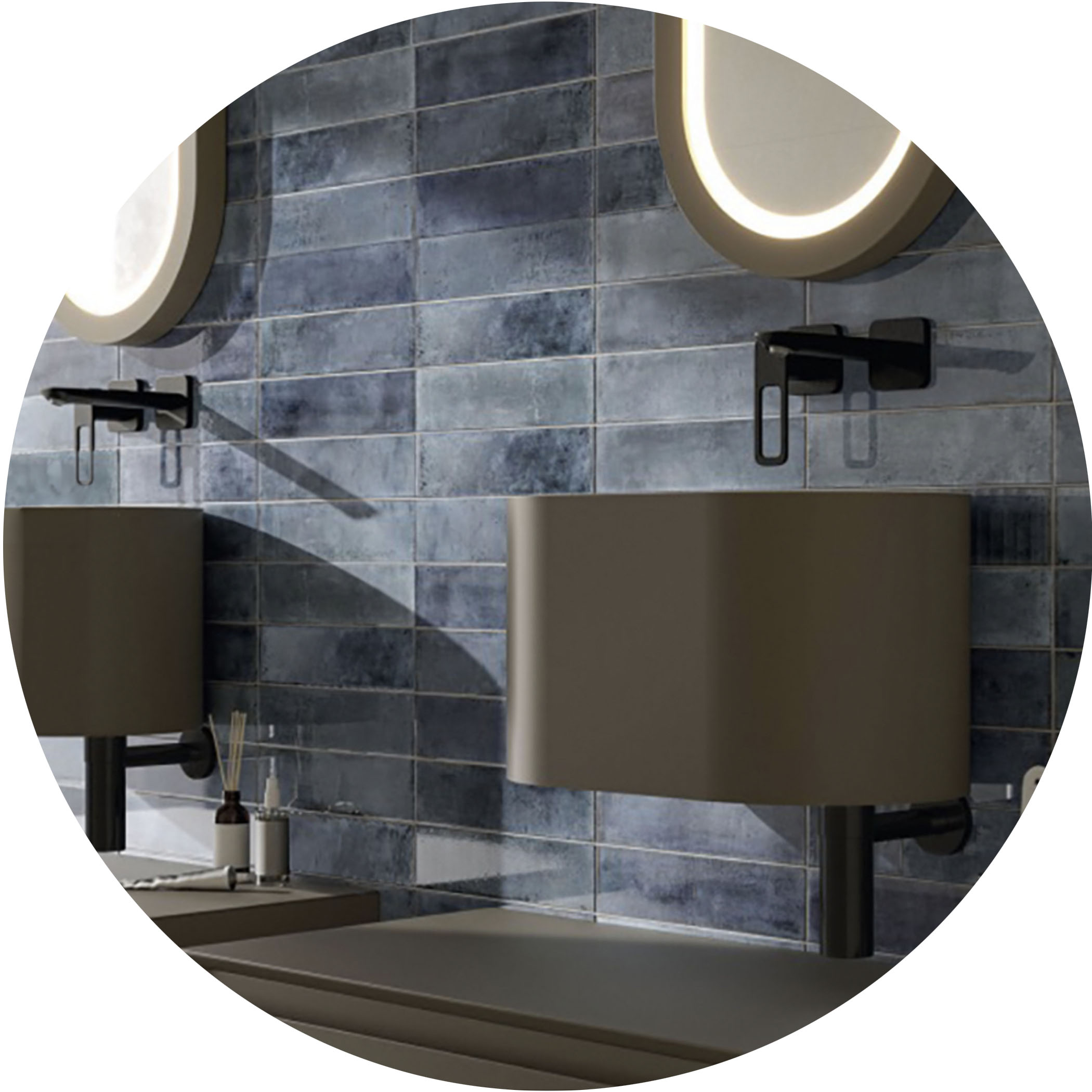 Mussa Subway Tile - Blue - Product Image