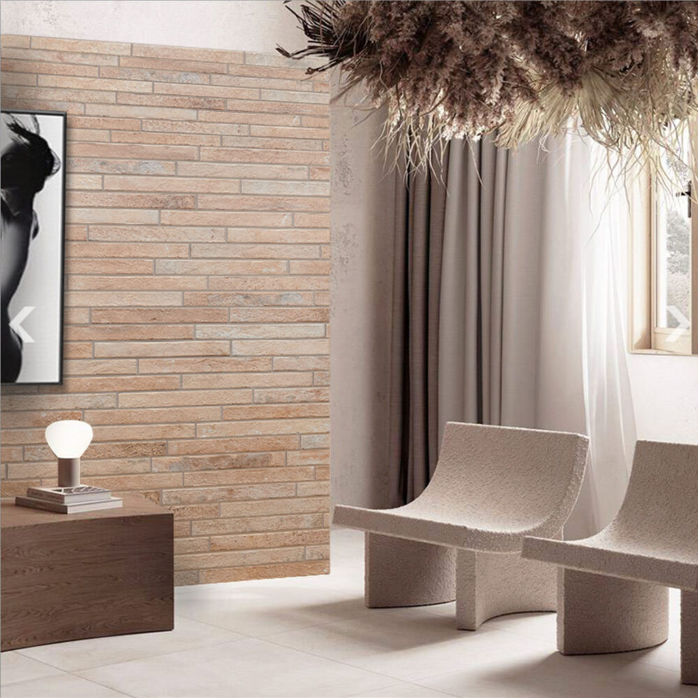 Nolita Extra Slim Porcelain Subway Tile - Sand - Gallery Image