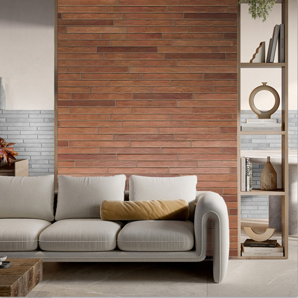 Nolita Extra Slim Porcelain Subway Tile - Cotto - Gallery Image