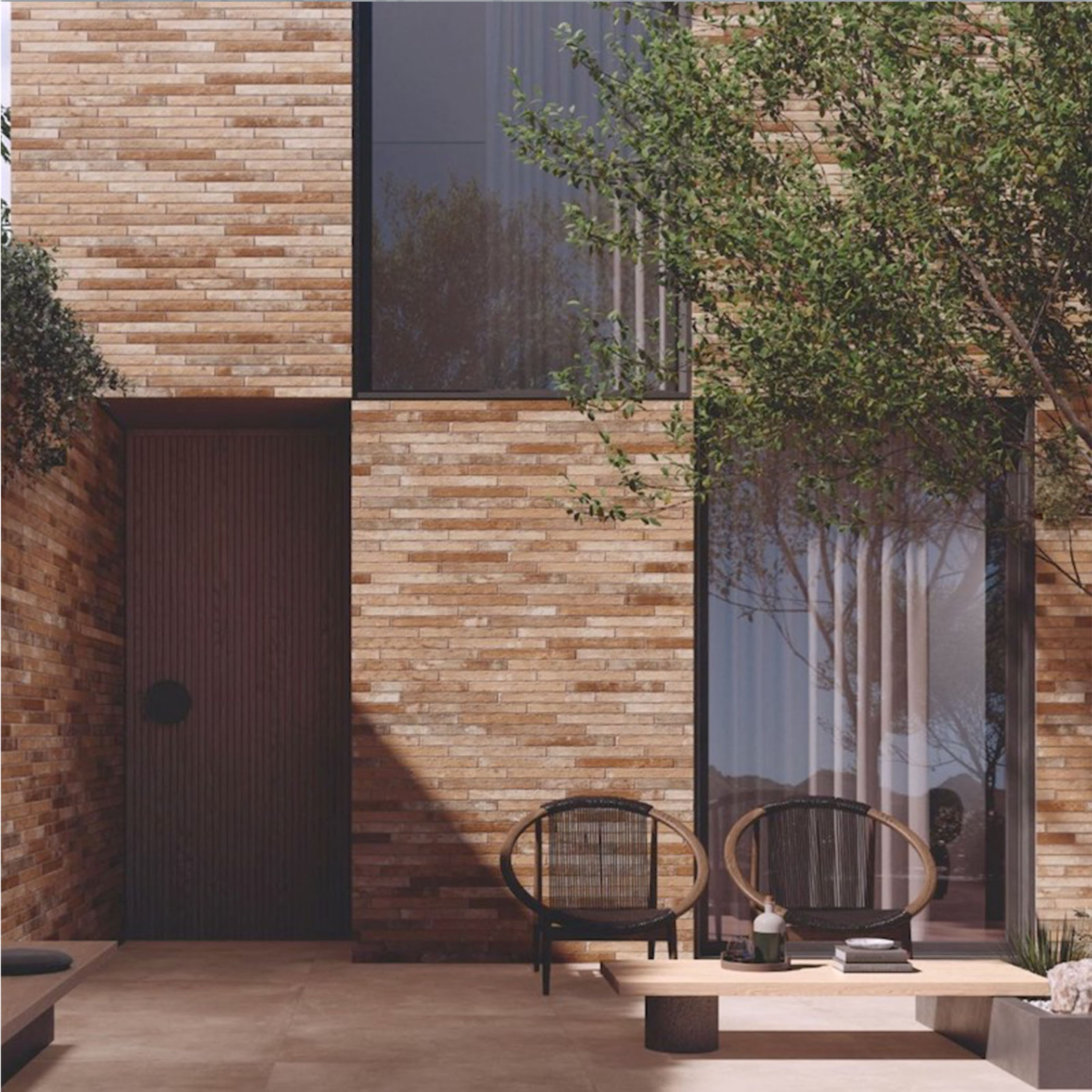 Nolita Extra Slim Porcelain Subway Tile - Multicolour - Gallery Image