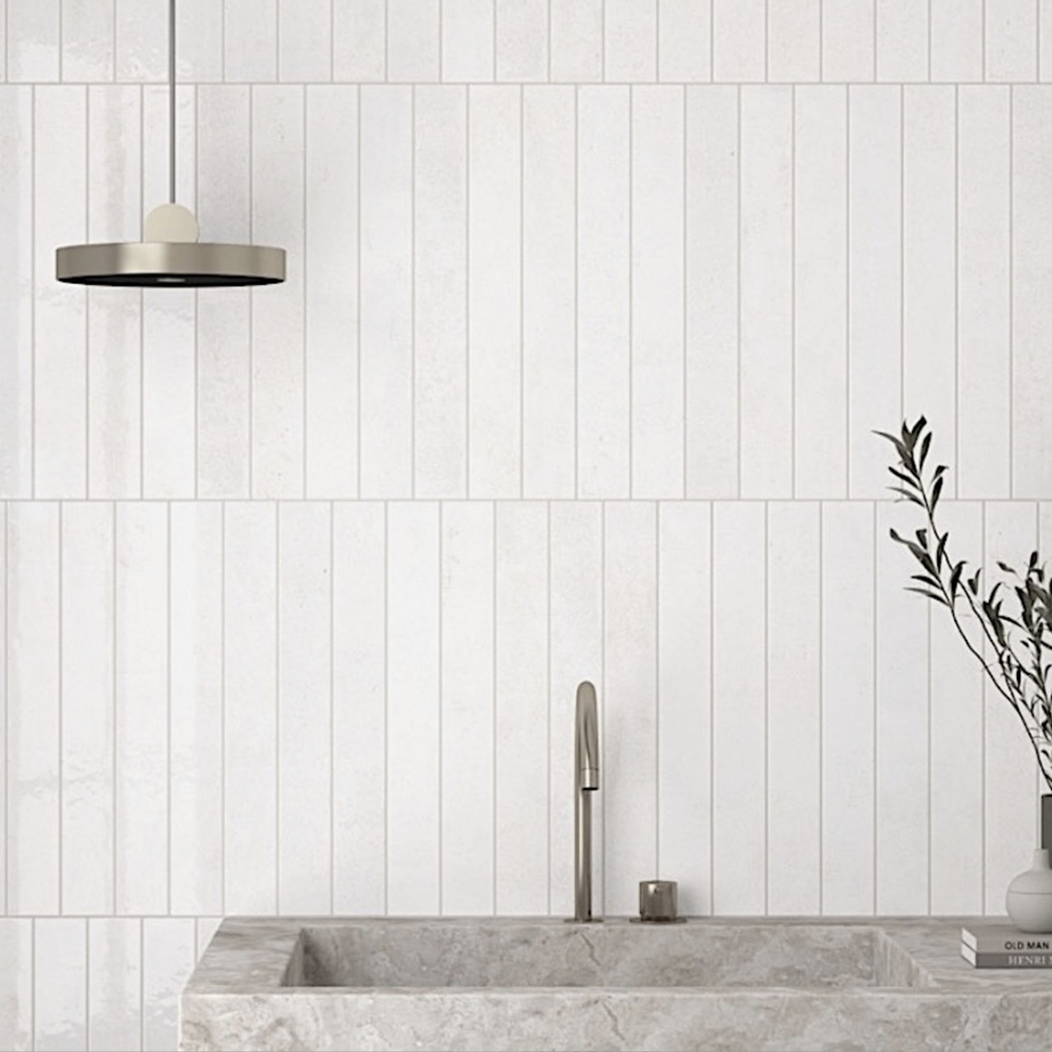 Verticale Extra Slim Porcelain Subway Tile - Clean Gloss Gallery Image