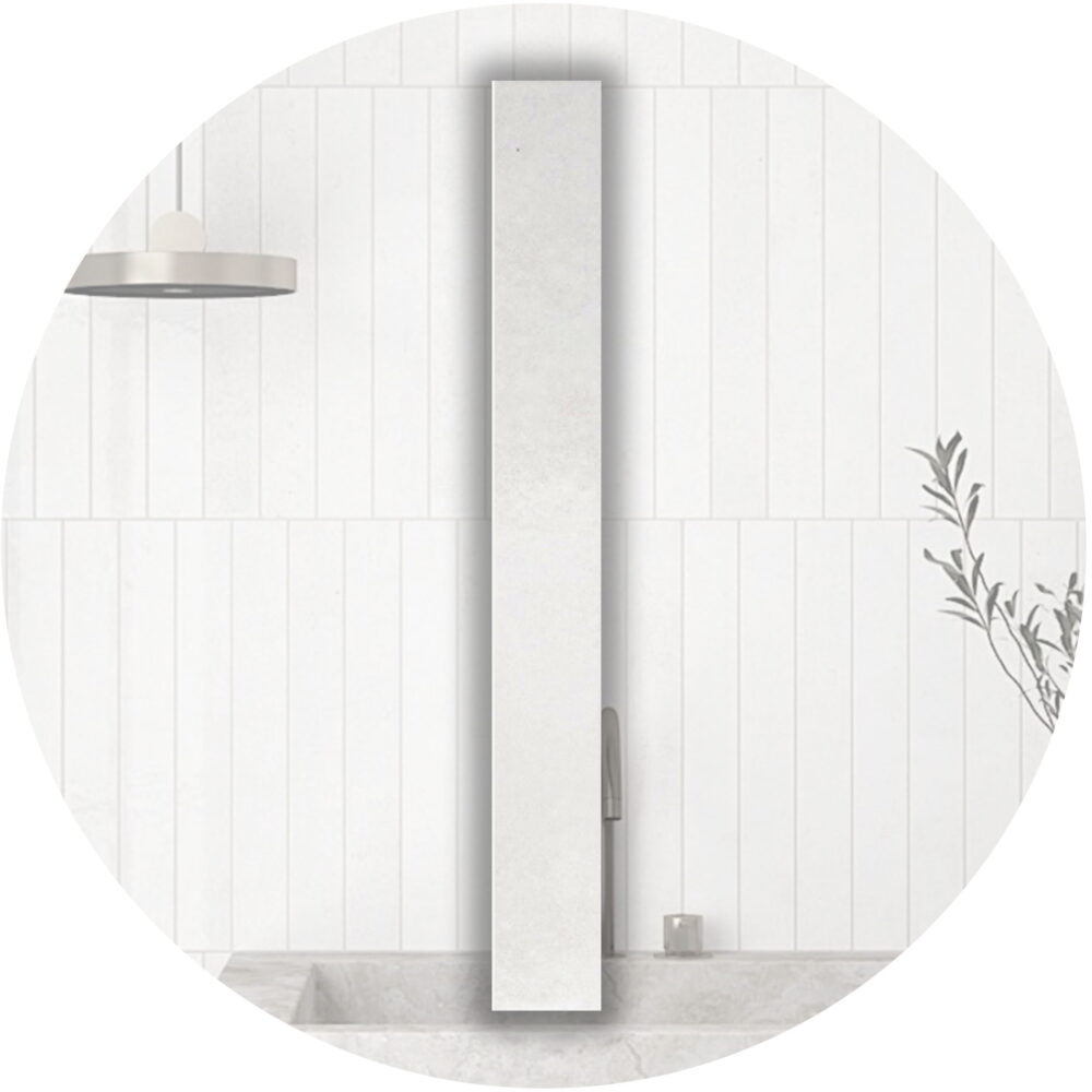 Verticale Extra Slim Porcelain Subway Tile - Clean Gloss Gallery Image