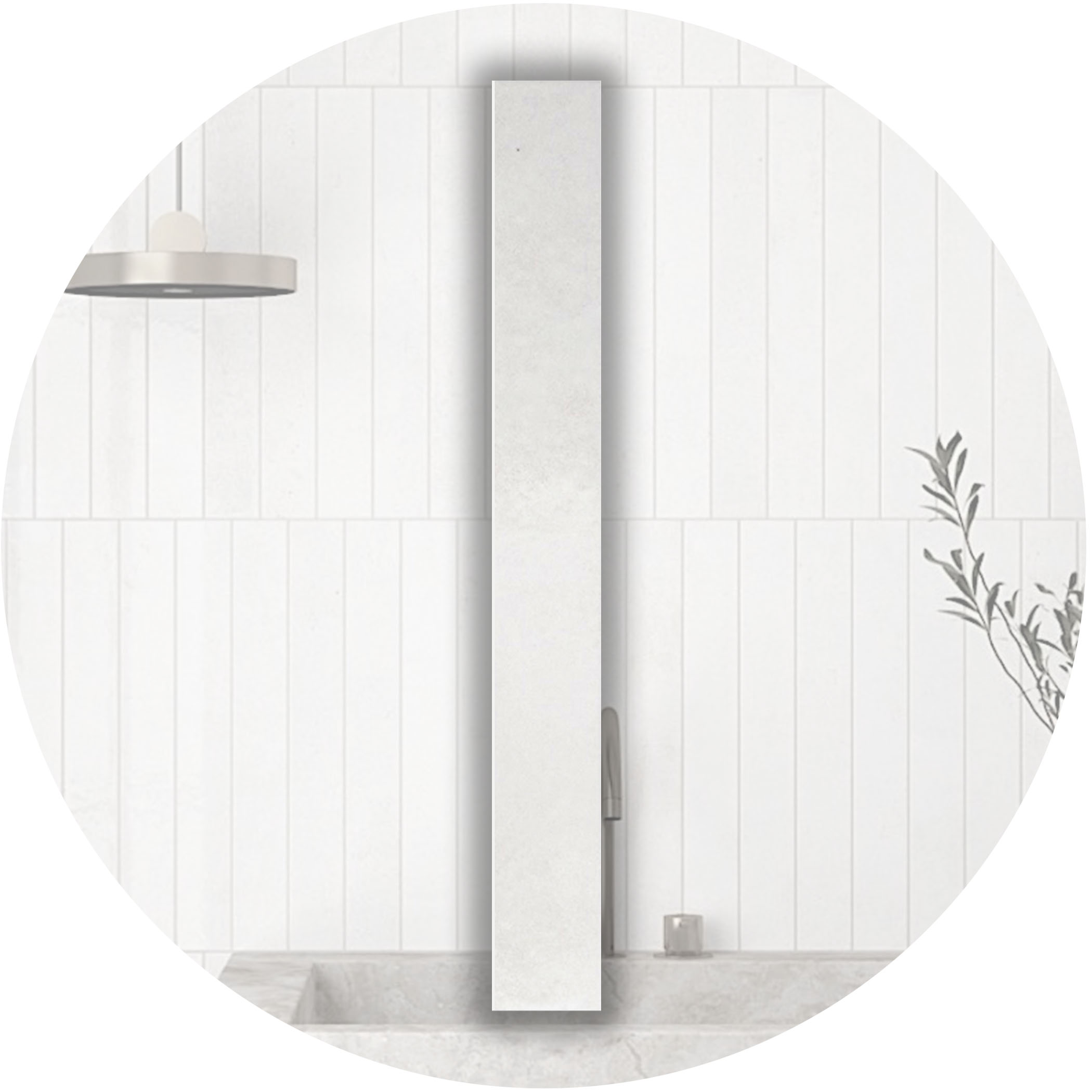 Verticale Extra Slim Porcelain Subway Tile - Clean Gloss Gallery Image