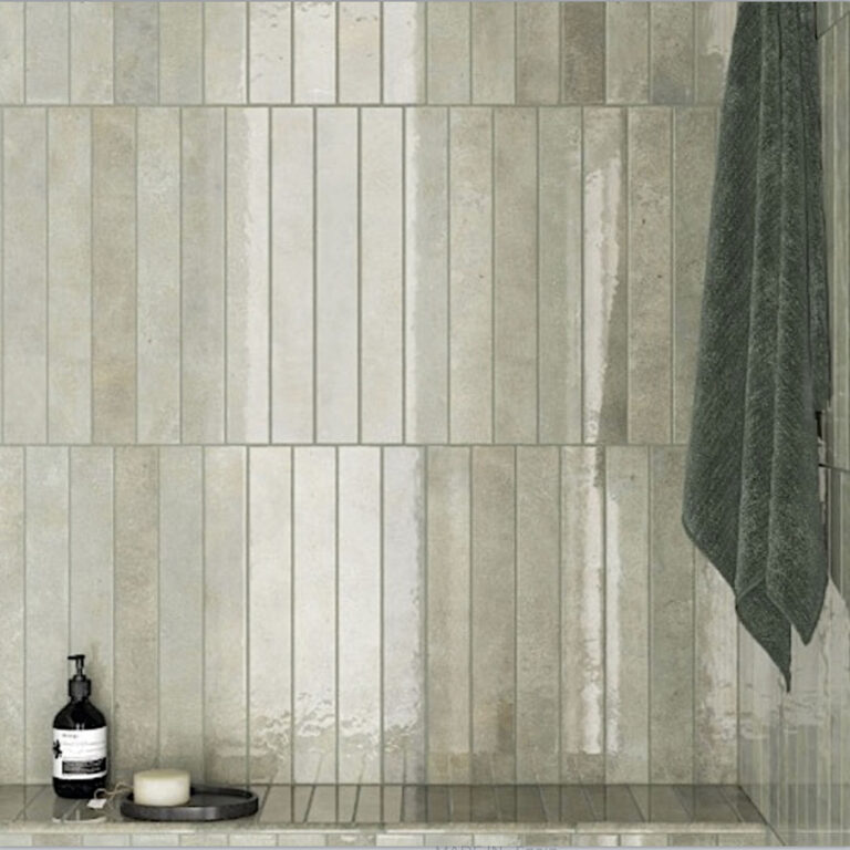 Verticale Extra Slim Porcelain Subway Tile - Green Field Gallery Image