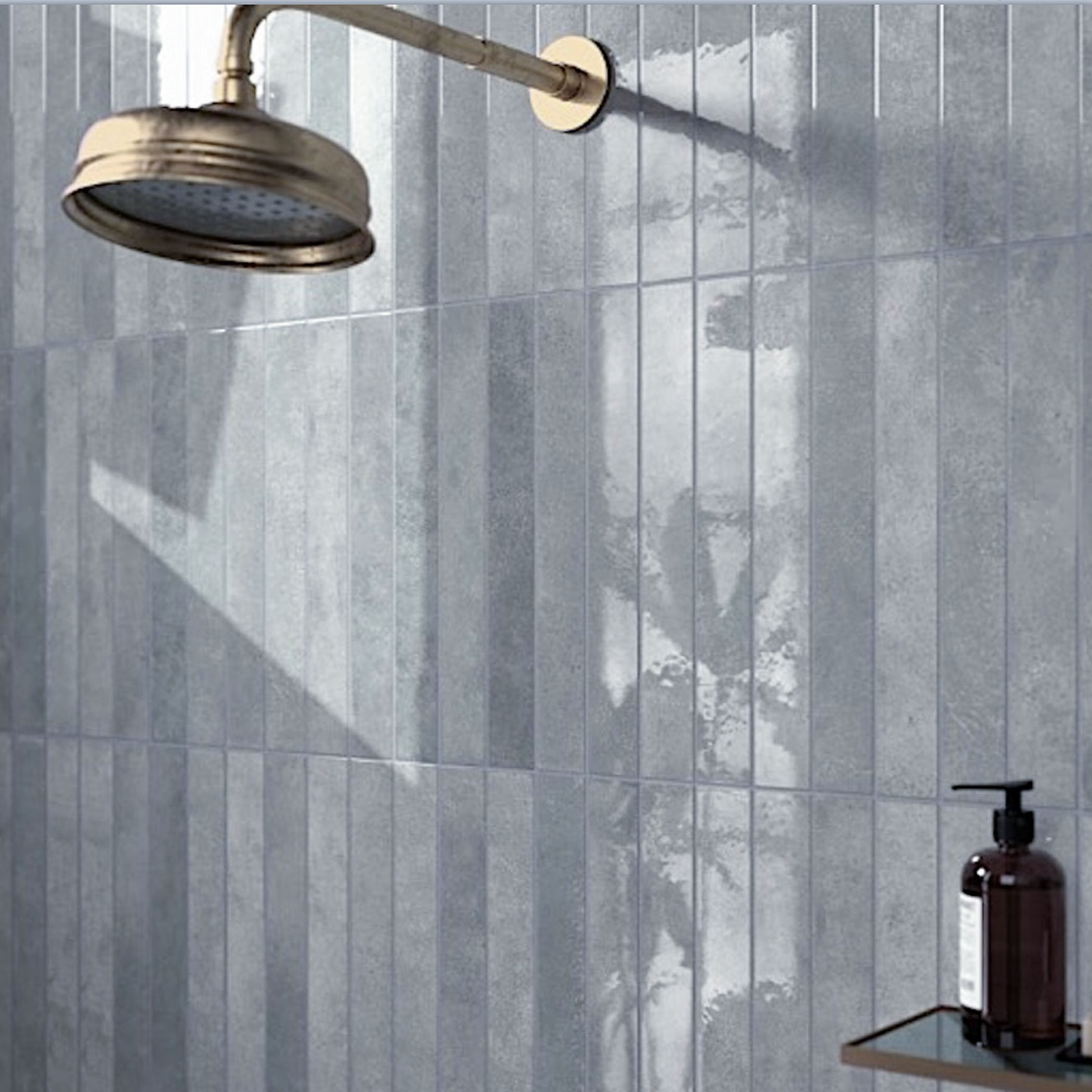 Verticale Extra Slim Porcelain Subway Tile - Moody Blues Gallery Image