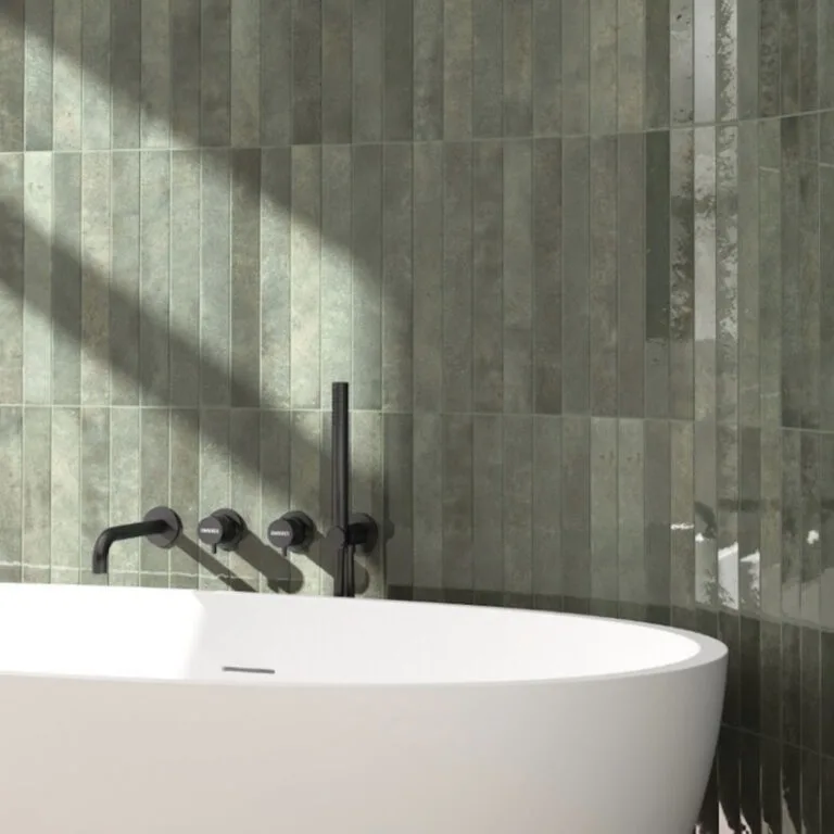 Verticale Extra Slim Porcelain Subway Tile - Oakmoss Gallery Image