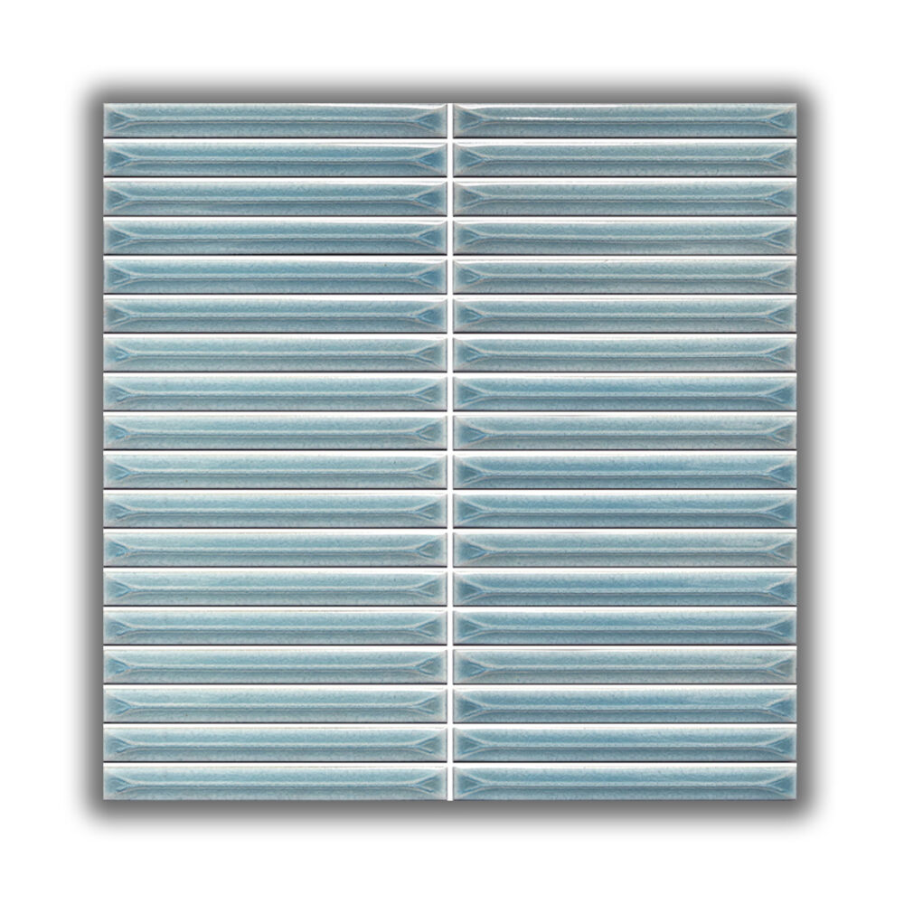 Ukibori Kit Kat Gloss Feature Tile - Water - Gallery Image