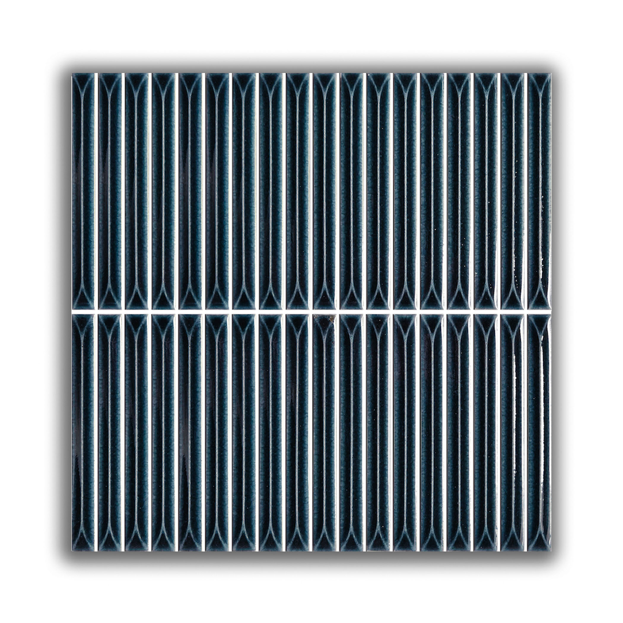 Ukibori Kit Kat Gloss Feature Tile - Blue - Gallery Image