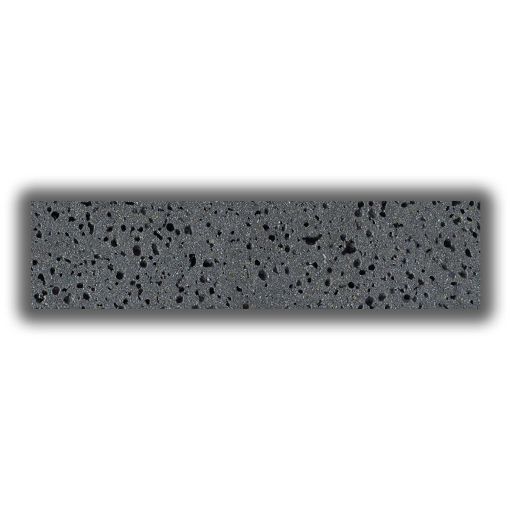Elementa Natural Stone Subway Tile - Travertine Black - Gallery Image
