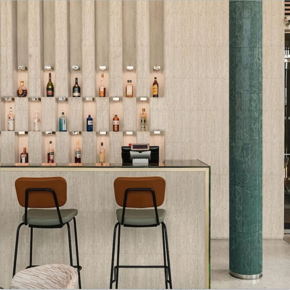 Elementa Natural Stone Subway Tile - Travertine Ivory - Gallery Image