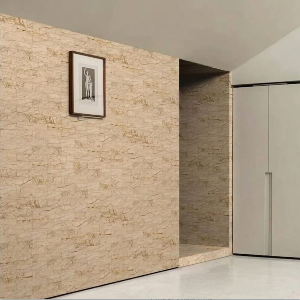 Elementa Natural Stone Subway Tile - Cream Block - Gallery Image