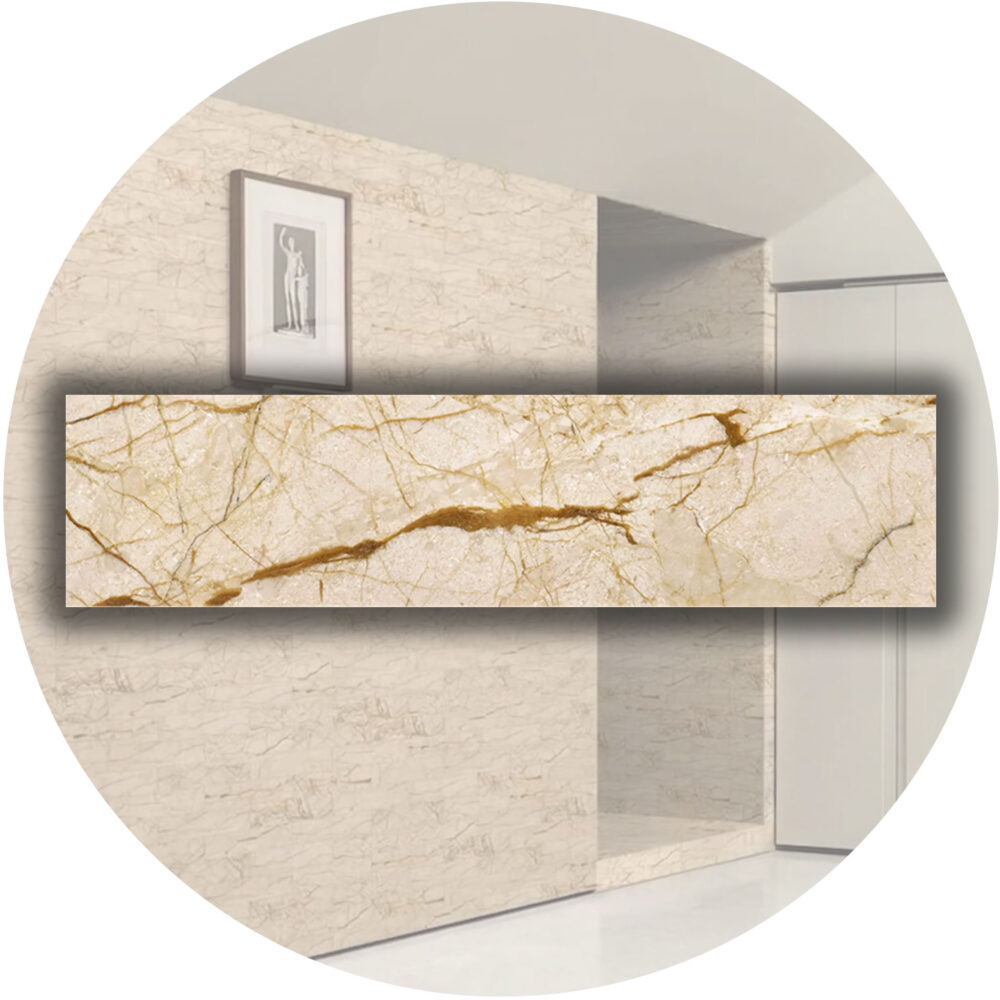 Elementa Natural Stone Subway Tile - Cream Block - Gallery Image