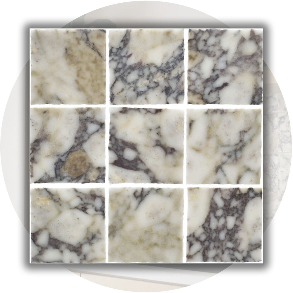 Elementa Natural Stone Square Tile - Calacatta Viola - Product Image