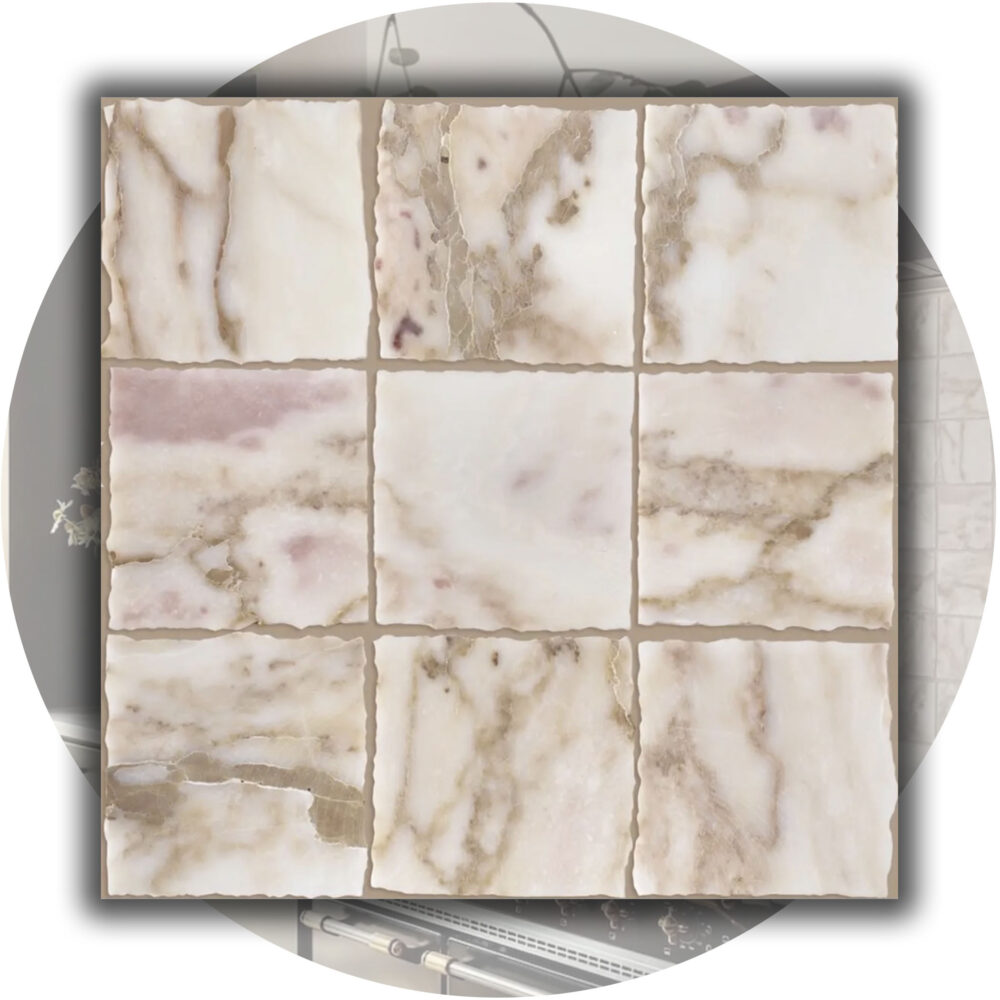 Elementa Natural Stone Square Tile - Calacatta Gold - Product Image