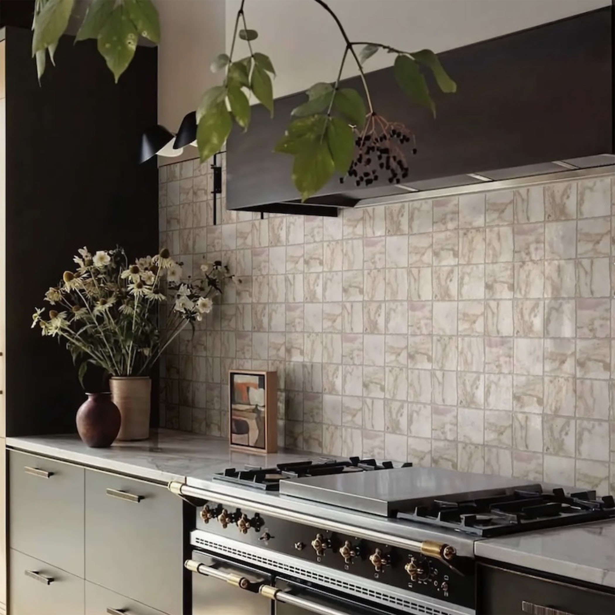 Elementa Natural Stone Square Tile - Calacatta Gold - Gallery Image