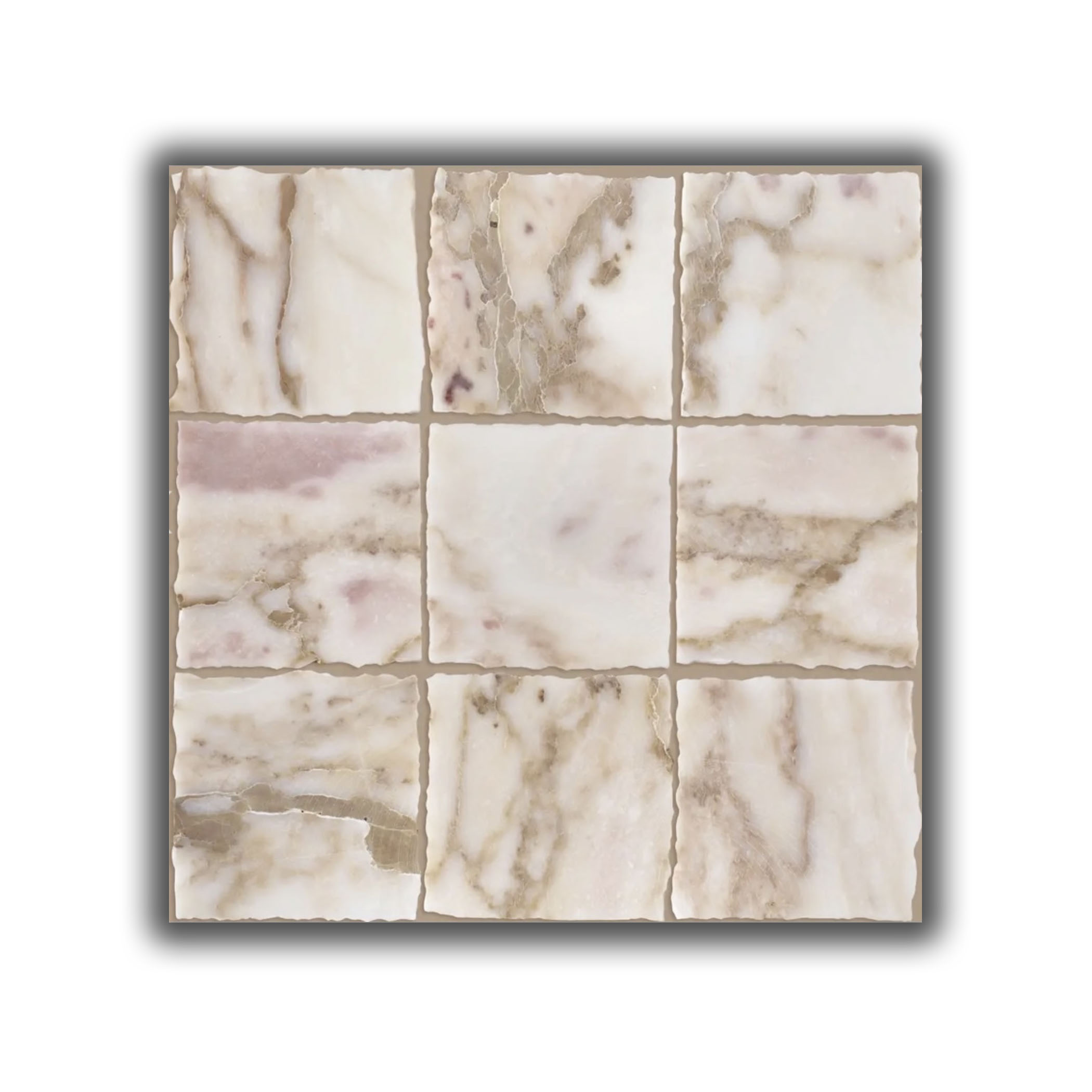Elementa Natural Stone Square Tile - Calacatta Gold - Gallery Image