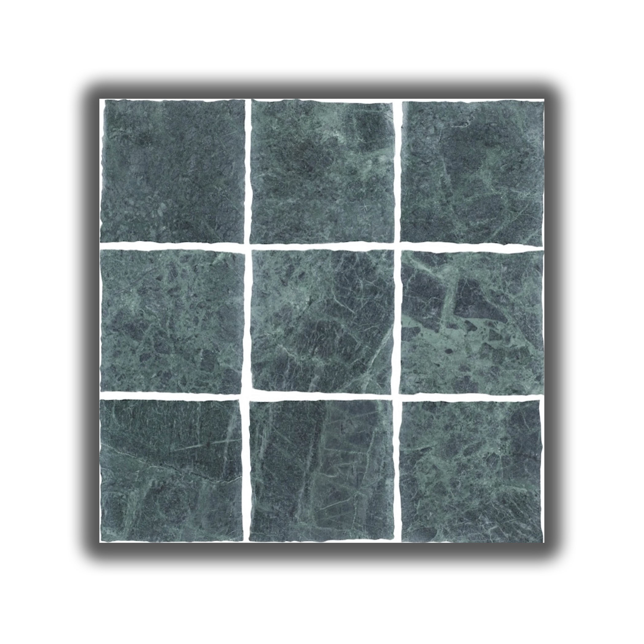 Elementa Natural Stone Square Tile - Verde Alpi - Gallery Image