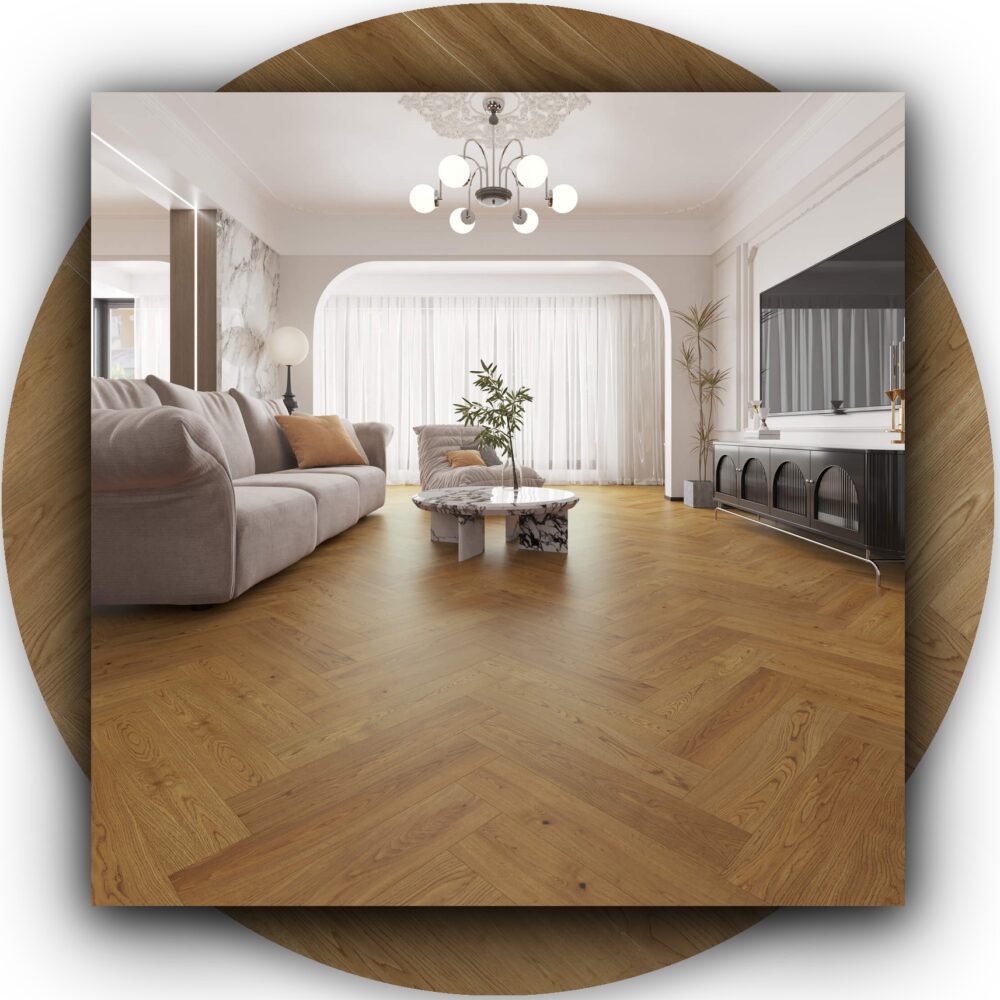 Sunstar Le Parquet Herringbone Flooring - 1504-RZ Orleans-Herringbone - Product Image