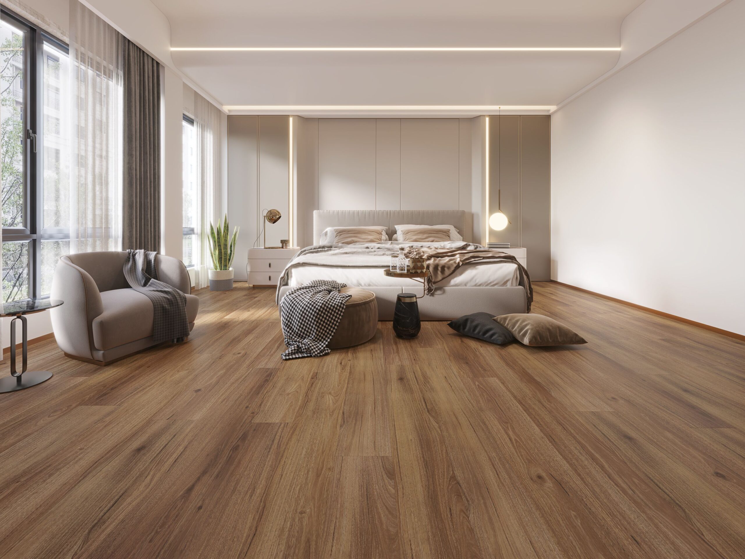 Sunstar Maxi Smooth Finish Flooring - 911 Rustic Spotted Gum - Gallery Image