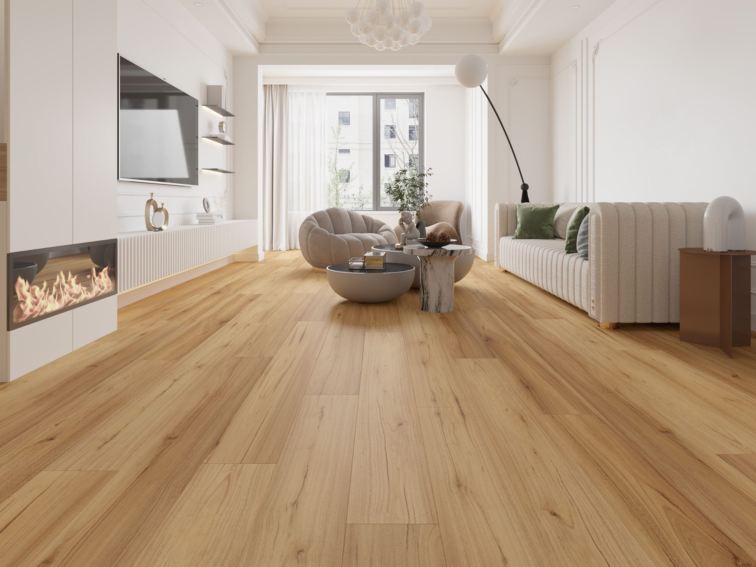 Sunstar Maxi Smooth Finish Flooring - 913 Rustic Blackbutt - Gallery Image