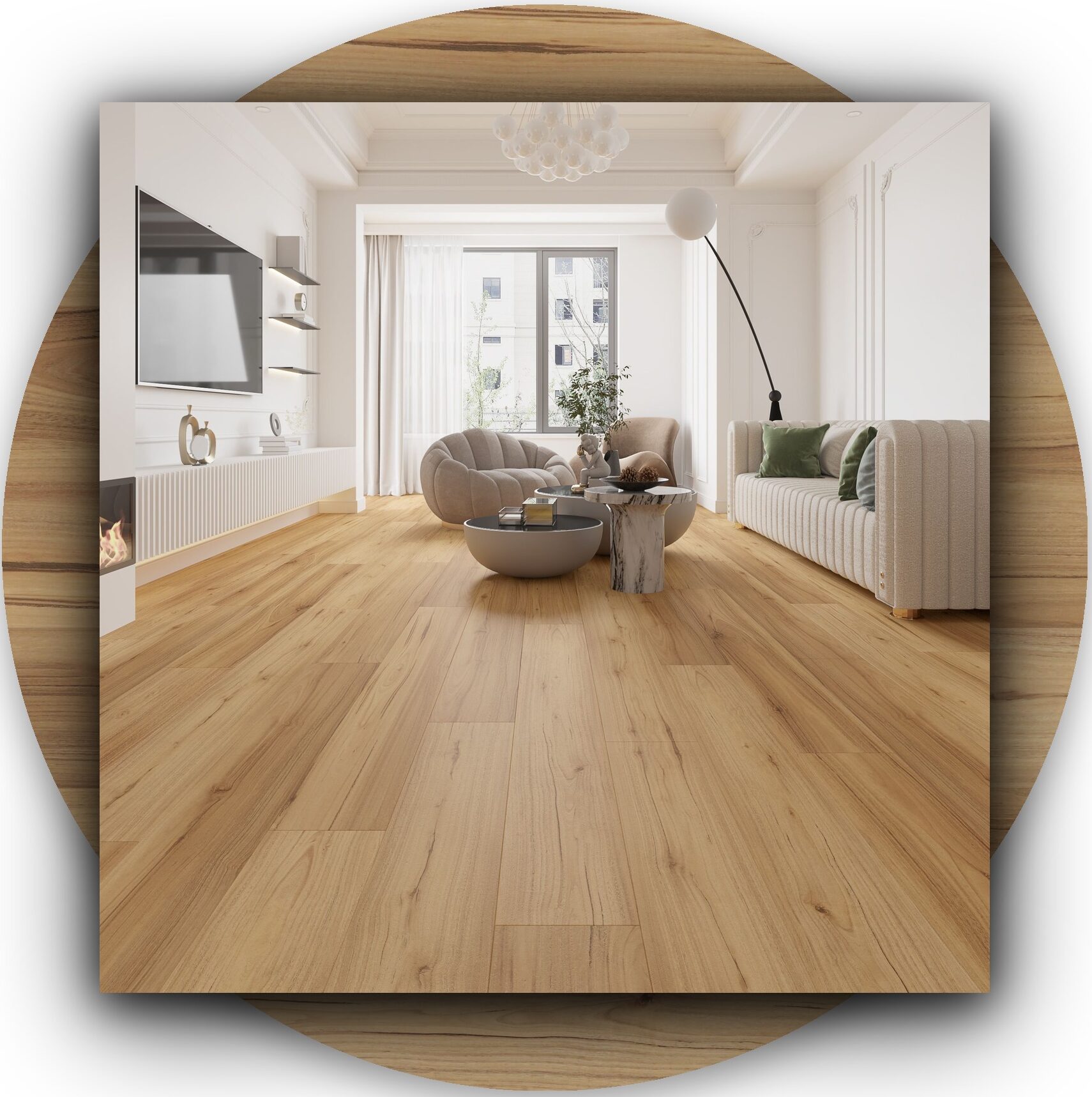 Sunstar Maxi Smooth Finish Flooring - 913 Rustic Blackbutt - Product Image