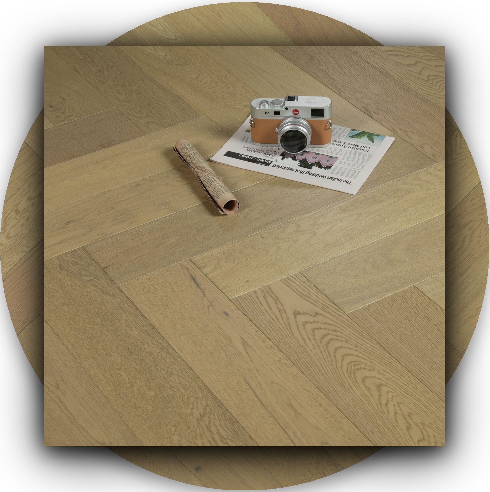 Sunstar Oak Classics - Herringbone Flooring - HW022-RZ Tomki-Herringbone - Product Image