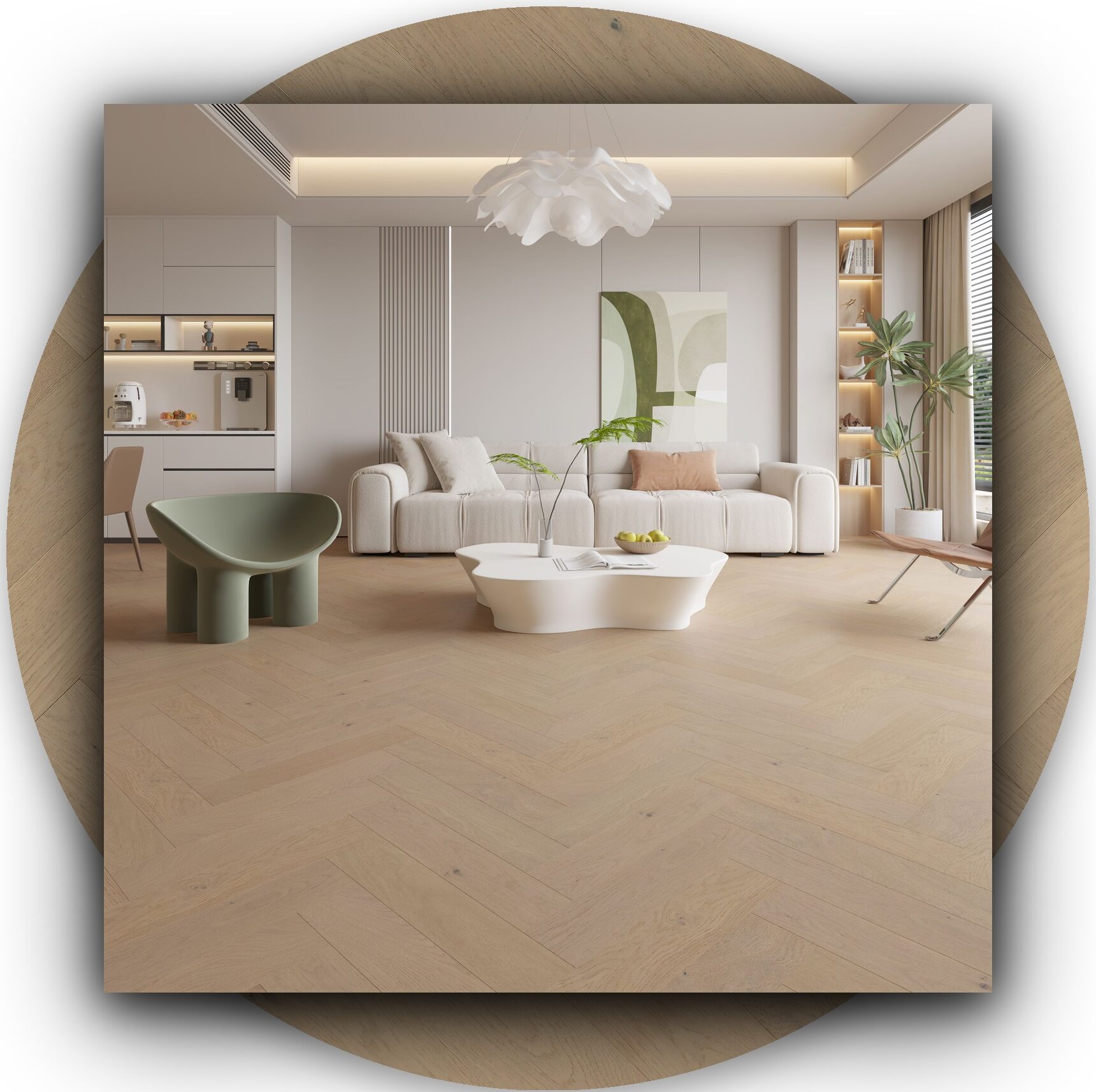 Sunstar Oak Classics - Herringbone Flooring - HW029-RZ Colebatch-Herringbone - Product Image