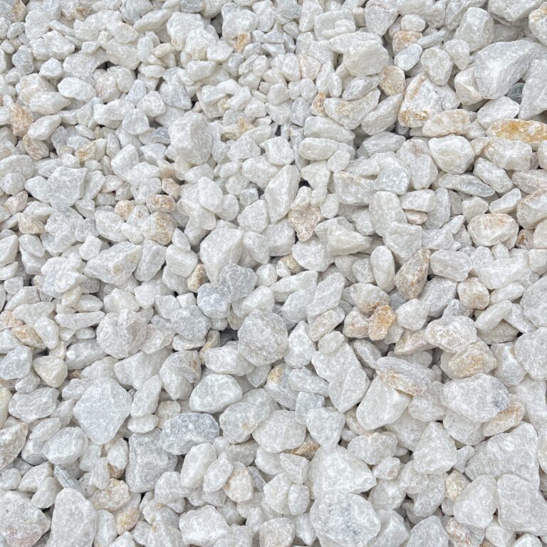 Ice White decorative feature stone, 20mm and 40mm