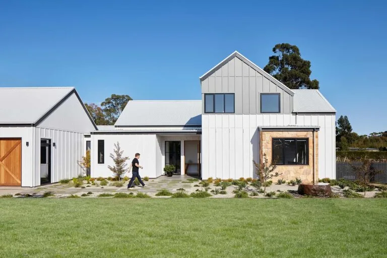 Illustrative image: James Hardie Flex sheet used as board and batten cladding