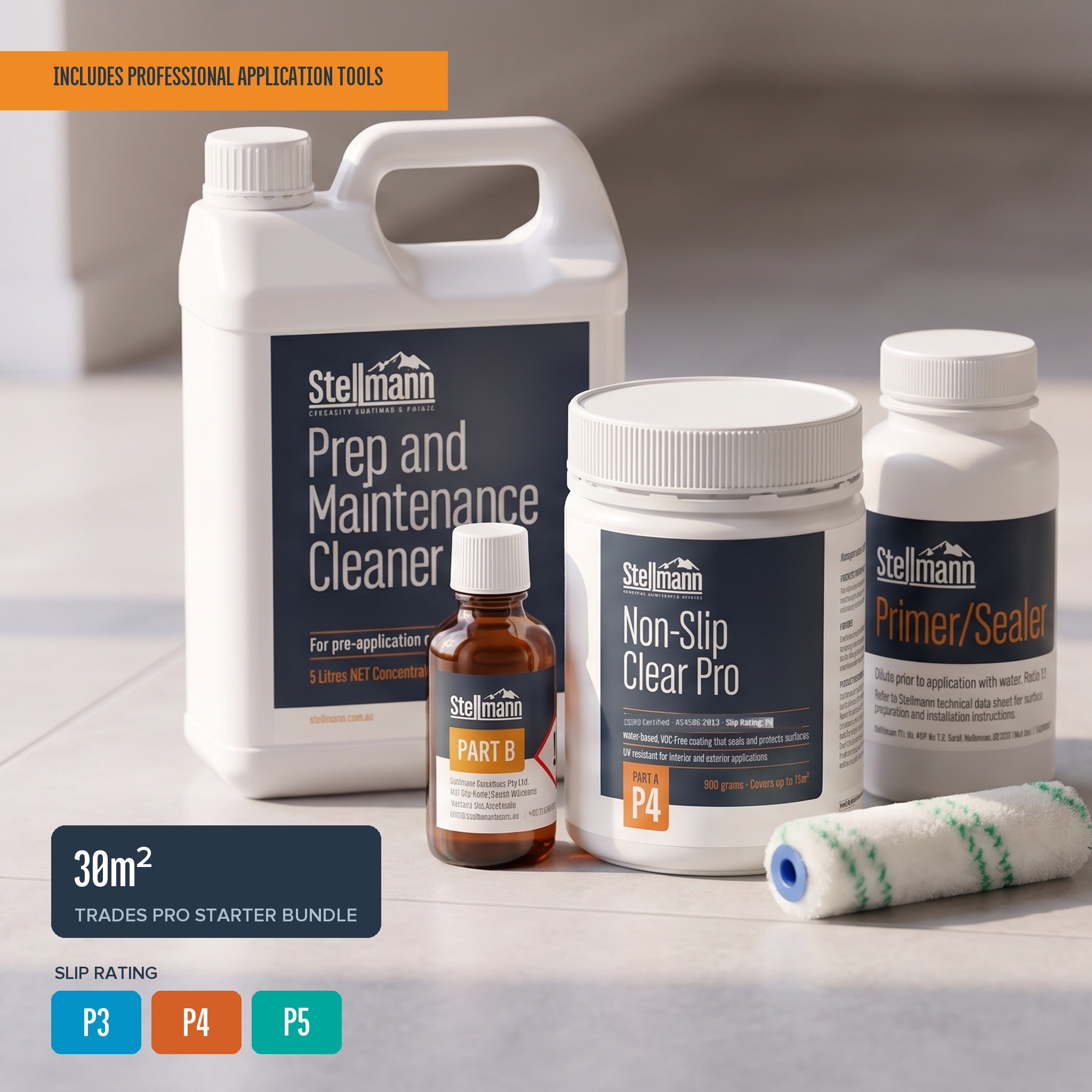 Stellmann Non-Slip Clear PRO Trades Pack