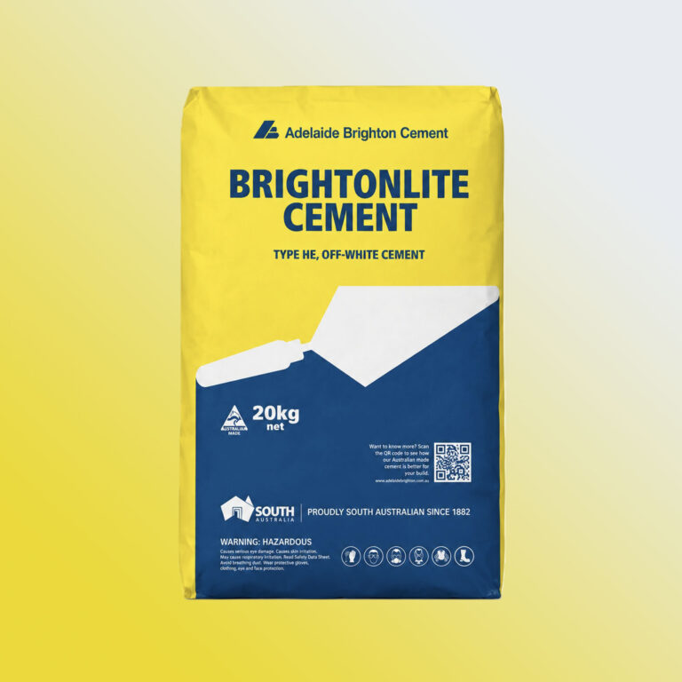 Adelaide Brightonlite Cement 20kg bag, front view