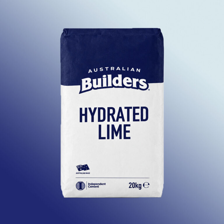 Australian Builders Hydrated Lime 20kg bag, front view