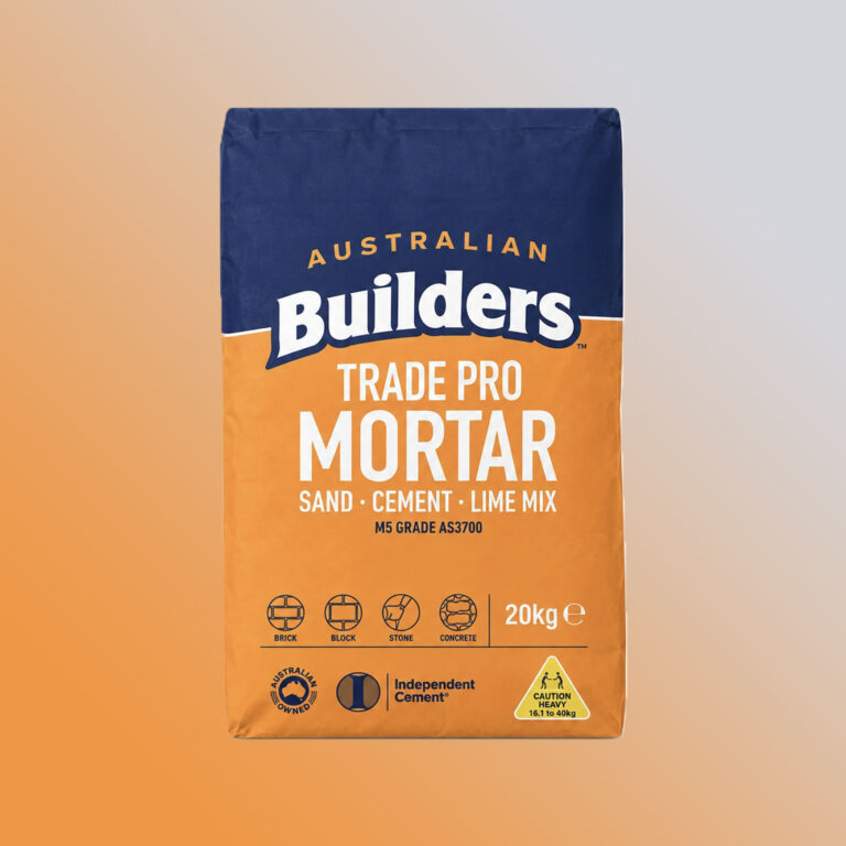 Australian Builders Trade Pro Mortar 20kg bag, front view