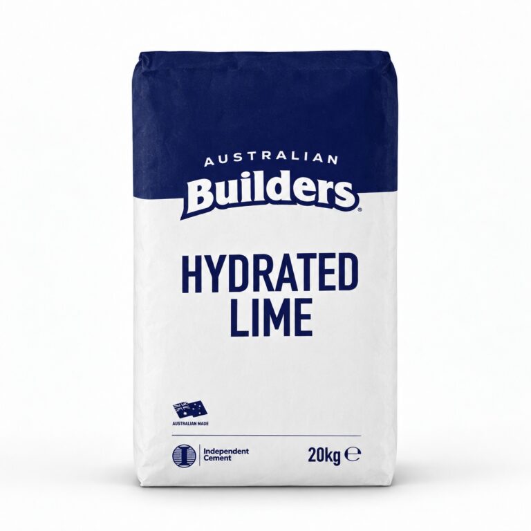 Australian Builders Hydrated Lime 20kg bag, front view