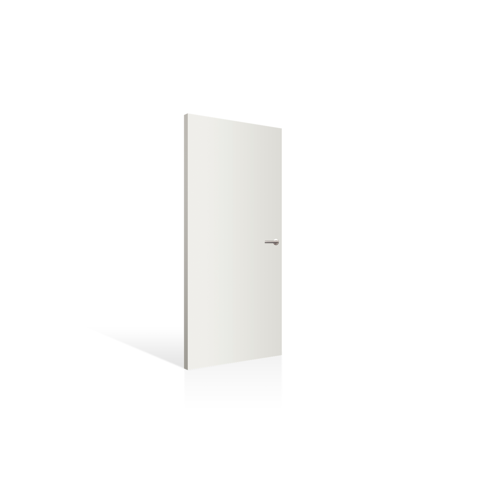 Primed flush interior door