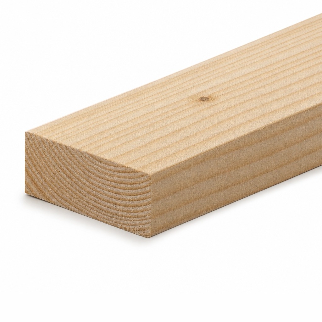 Illustration of a length of MGP10 pine framing, 90 x 35mm section